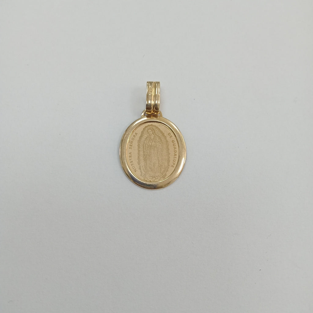 DIJE,MEDALLA RELIGIOSA ORO 14 K 1,60 GRMS (SEMINUEVO)