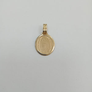 DIJE,MEDALLA RELIGIOSA ORO 14 K 1,60 GRMS (SEMINUEVO)
