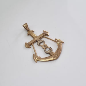 CRISTO EN ANCLA ORO 10 K 2.1 GRMS (SEMINUEVO)