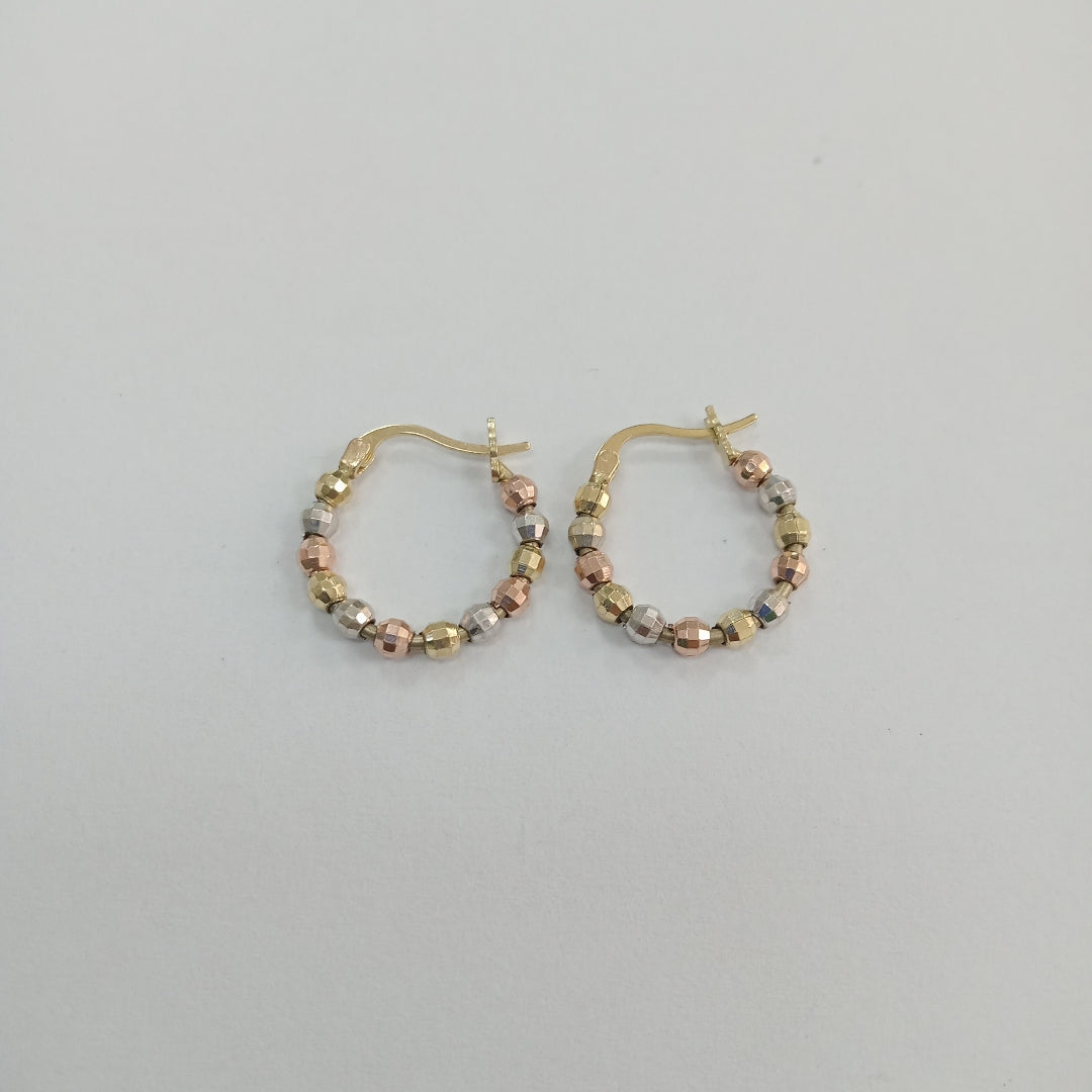 ARRACADAS PAR ORO,ORO COMBINADO 14 K 2,60 GRMS (SEMINUEVO)