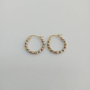 ARRACADAS PAR ORO,ORO COMBINADO 14 K 2,60 GRMS (SEMINUEVO)