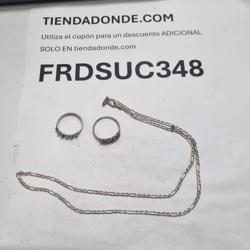 ANILLO, CADENA PLATA 3.9 GRMS (SEMINUEVO)