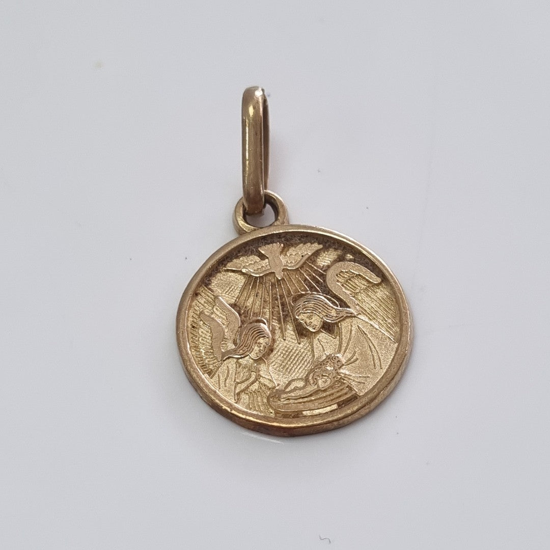 MEDALLA RELIGIOSA ORO 10 K 1.1 GRMS (SEMINUEVO)