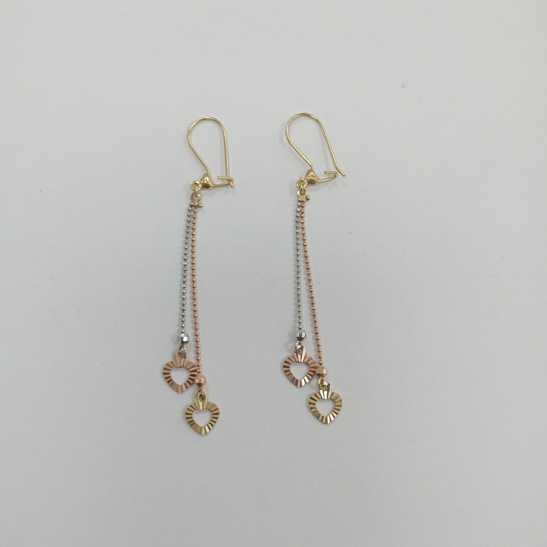 ARETES PAR ORO 14 K 2,00 GRMS (SEMINUEVO)