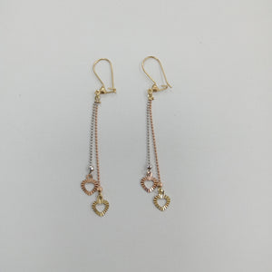 ARETES PAR ORO 14 K 2,00 GRMS (SEMINUEVO)