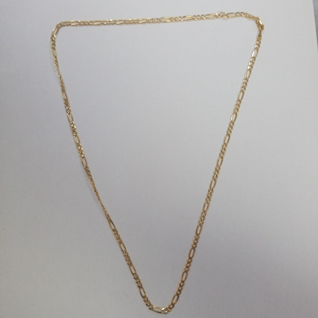 CADENAS 3X1 DIAMANTADA ORO 14K 55 CM 8.4 GR (NUEVO)