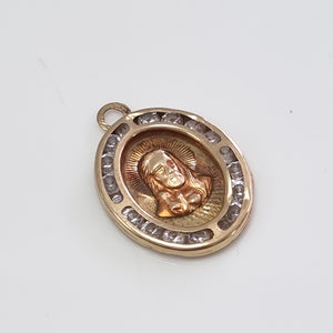 MEDALLA RELIGIOSA ORO 10 K 2 GRMS (SEMINUEVO)