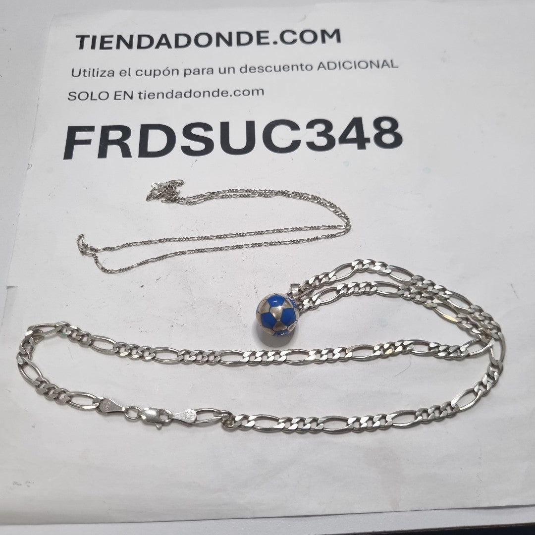 CADENA, DIJE PLATA 23 GRMS (SEMINUEVO)