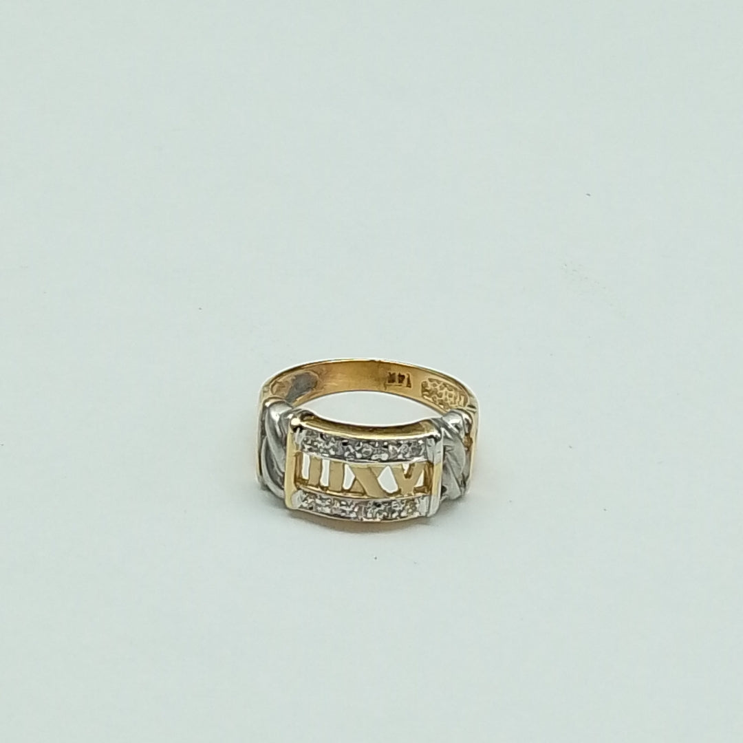 ANILLO ORO 14 K 3.2 GRMS (SEMINUEVO)