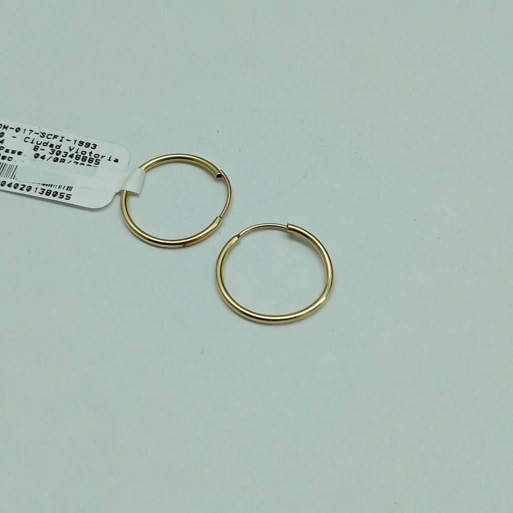 ARRACADAS PAR ORO 14 K 1.1 GRMS (SEMINUEVO)