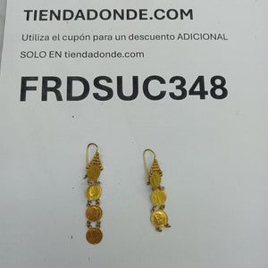 ARETES PAR ORO 14 K 6,10 GRMS (SEMINUEVO)