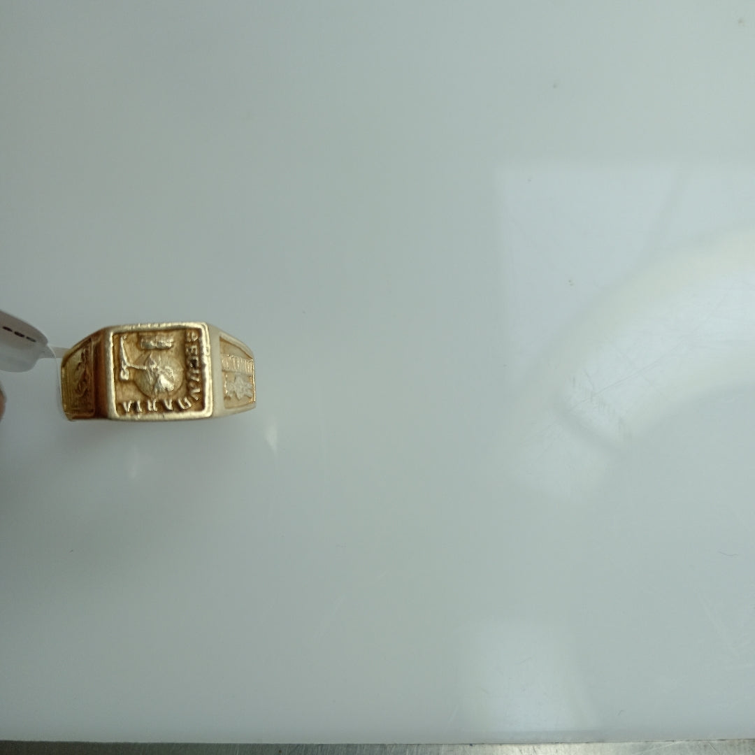 ANILLO DE GRADUACIÓN ORO 10 K 6.7 GRMS (SEMINUEVO)