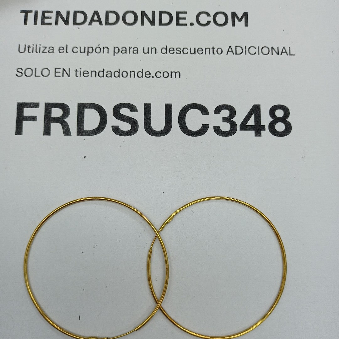 ARRACADAS PAR ORO 18 K 5.7 GRMS (SEMINUEVO)