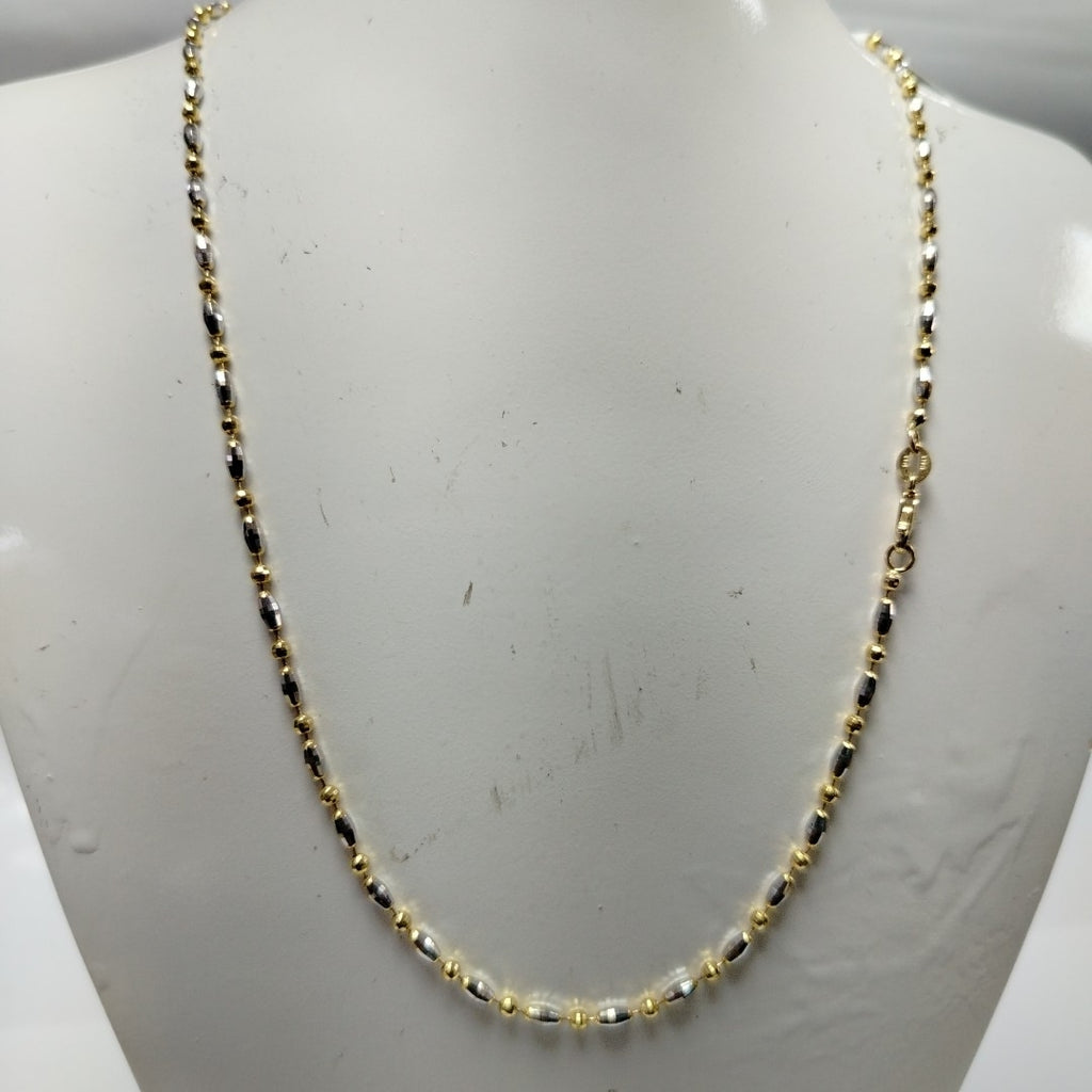 CADENA ORO, ORO BLANCO 14 K 7.2 GRMS (SEMINUEVO)