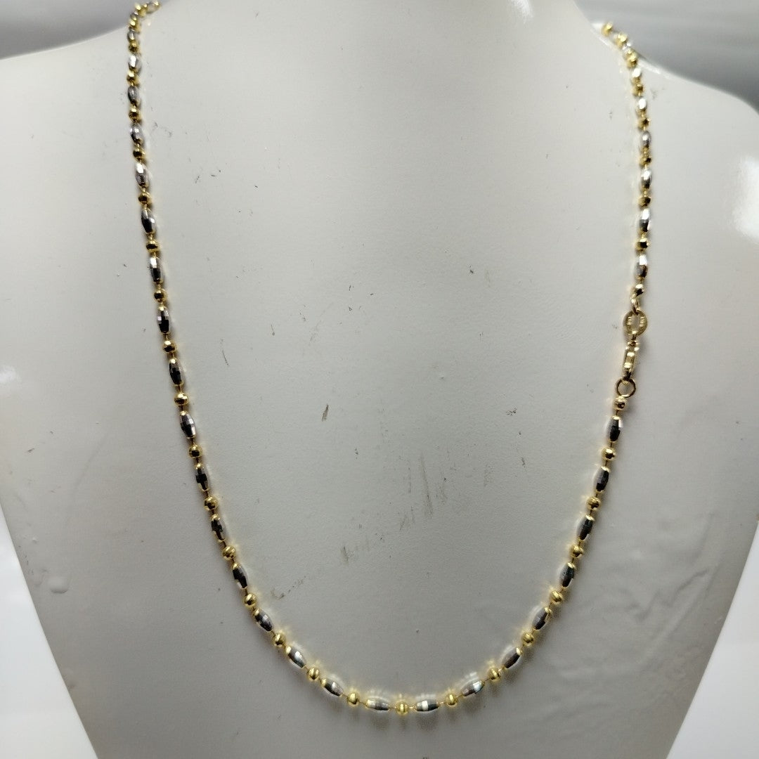CADENA ORO, ORO BLANCO 14 K 7.2 GRMS (SEMINUEVO)