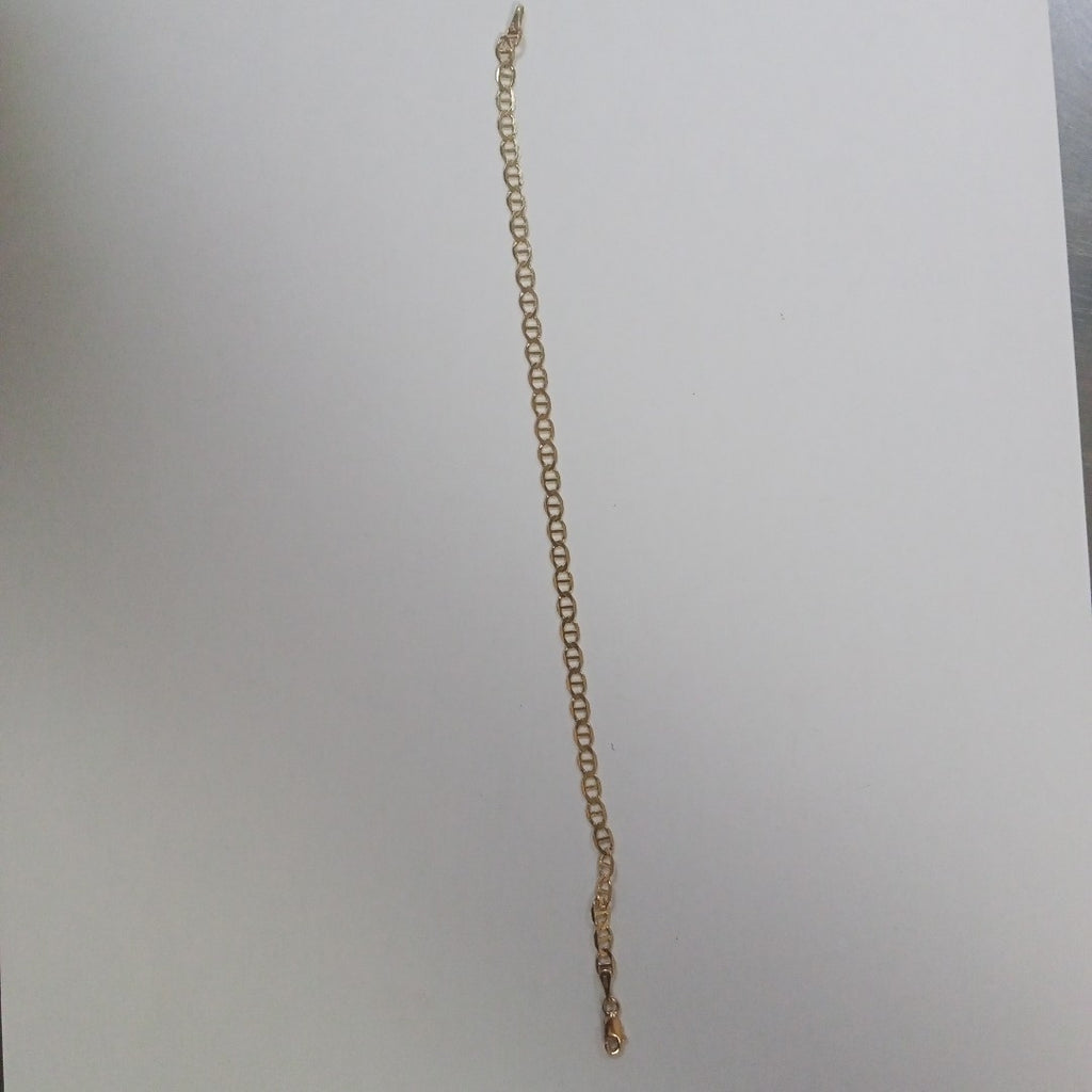 PULSERAS TEJIDO MARINERA ORO 14K 21 CM 3.4 GR (NUEVO)