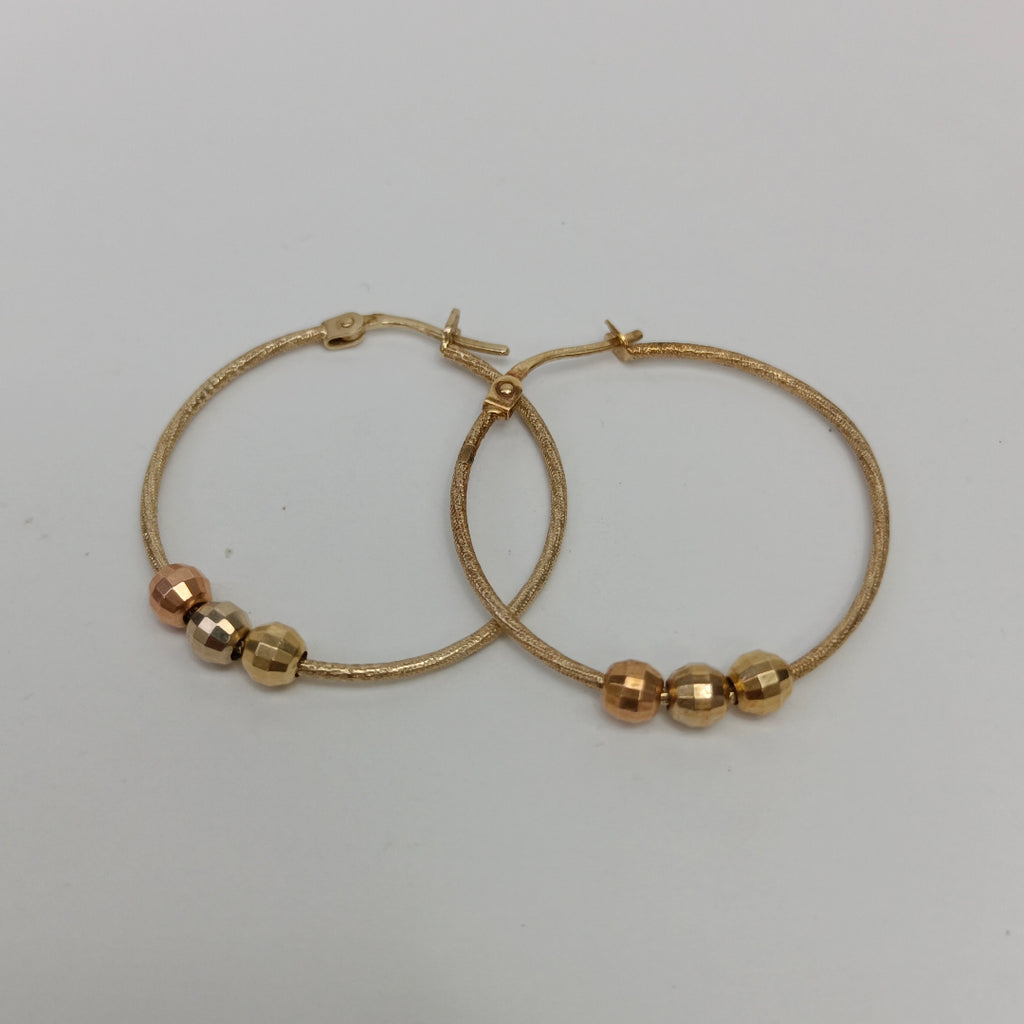 ARRACADAS PAR ORO 14 K 2.8 GRMS (SEMINUEVO)