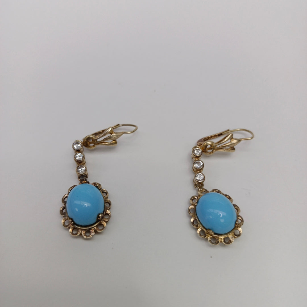 ARETES PAR ORO 10 K 6,90 GRMS (SEMINUEVO)