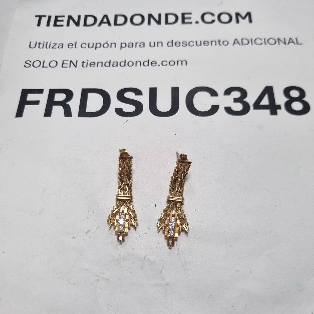 ARETES PAR ORO 14 K 6.5 GRMS (SEMINUEVO)
