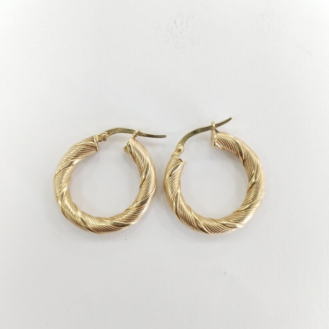 ARRACADAS PAR ORO 14 K 2.3 GRMS (SEMINUEVO)