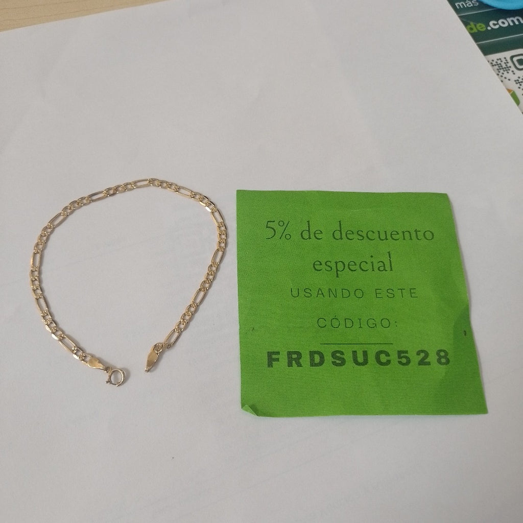 PULSERA ORO 14 K 2.4 GRMS (SEMINUEVO)