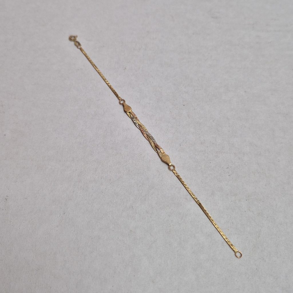 PULSERA ORO, ORO COMBINADO 10 K 2.4 GRMS (SEMINUEVO)