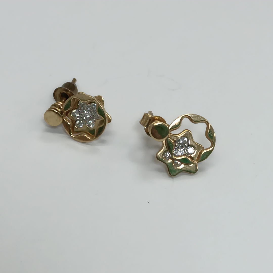 ARETES PAR ORO 14 K 2.7 GRMS (SEMINUEVO)
