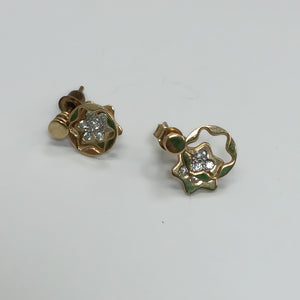ARETES PAR ORO 14 K 2.7 GRMS (SEMINUEVO)