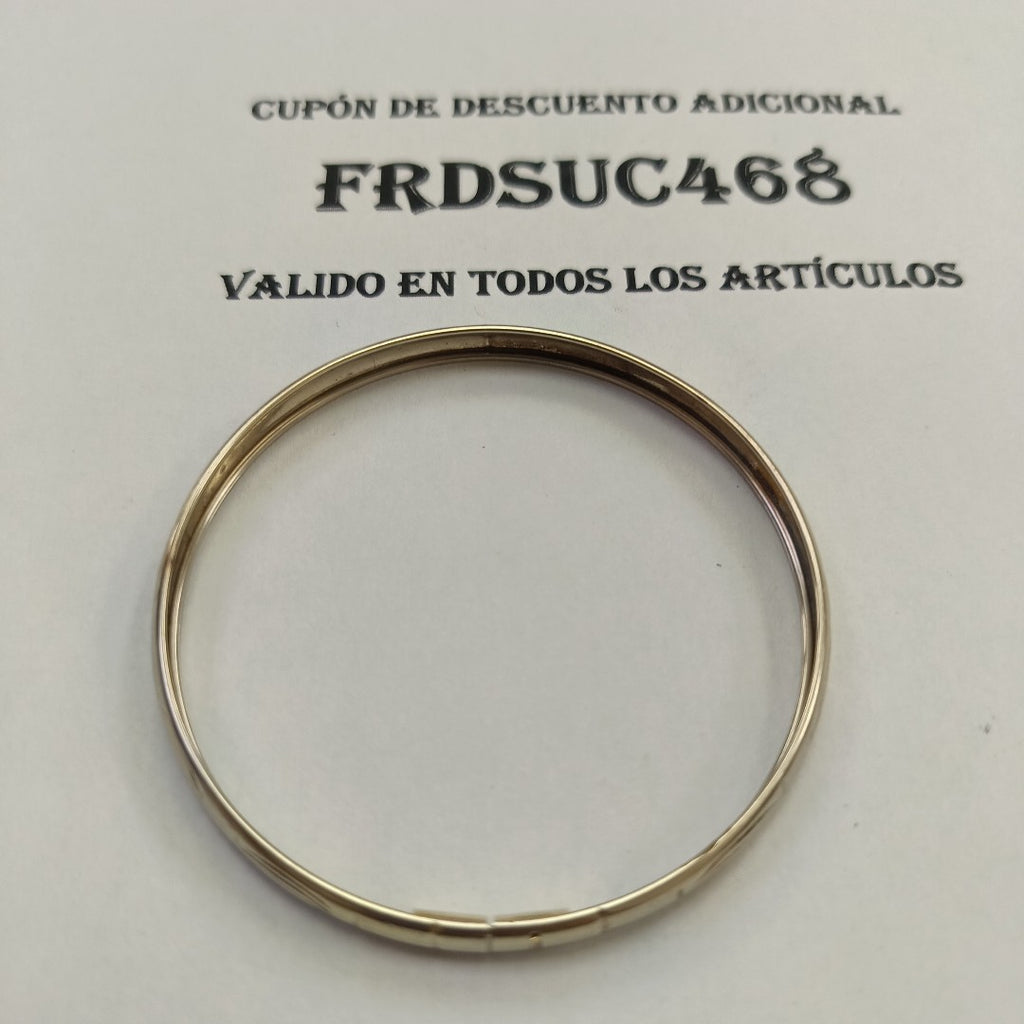 PULSERA RIGIDA ORO BLANCO 10 K 4.7 GRMS (SEMINUEVO)