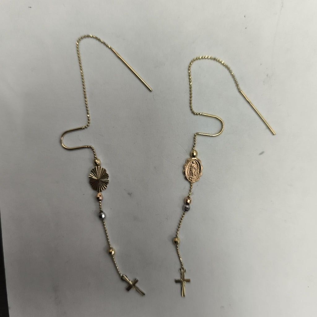 ARETES PAR ORO 14 K 3.4 GRMS (SEMINUEVO)