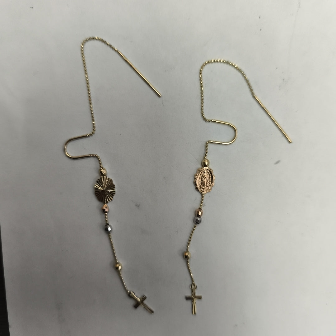 ARETES PAR ORO 14 K 3.4 GRMS (SEMINUEVO)