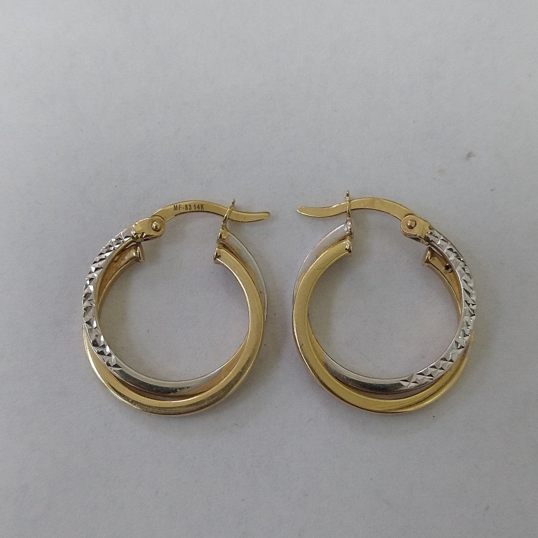 ARRACADAS PAR ORO 14 K 2.3 GRMS (SEMINUEVO)