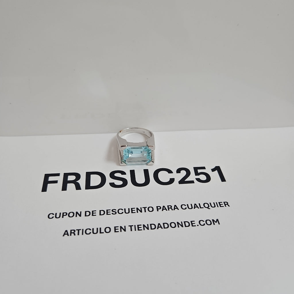 ANILLO ORO BLANCO 14 K 7,80 GRMS (SEMINUEVO)