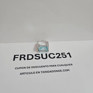 ANILLO ORO BLANCO 14 K 7,80 GRMS (SEMINUEVO)