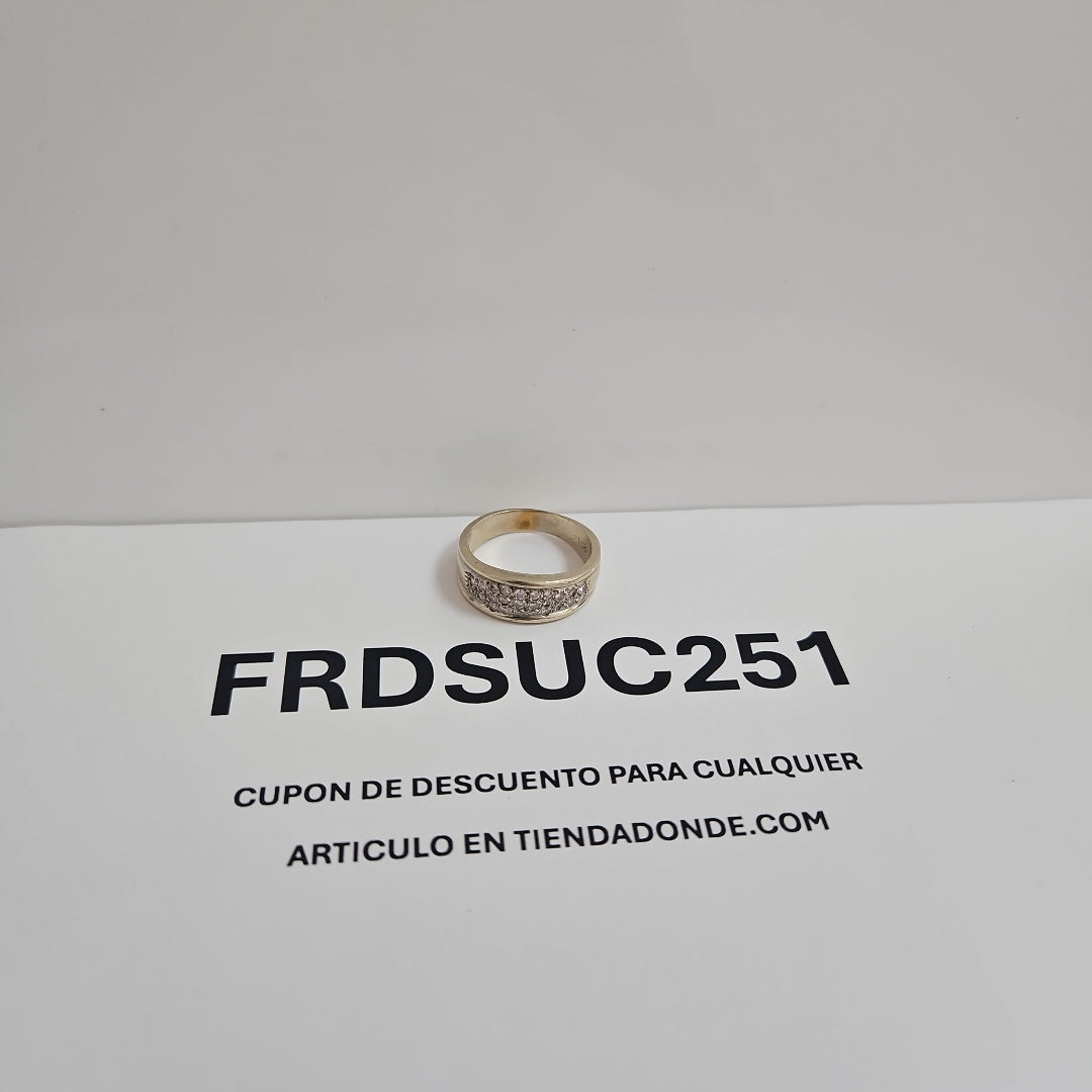 ANILLO ORO BLANCO 14 K 6,90 GRMS (SEMINUEVO)