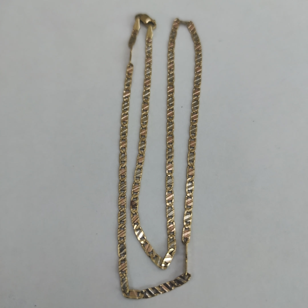 CADENA ORO COMBINADO 14 K 4.8 GRMS (SEMINUEVO)