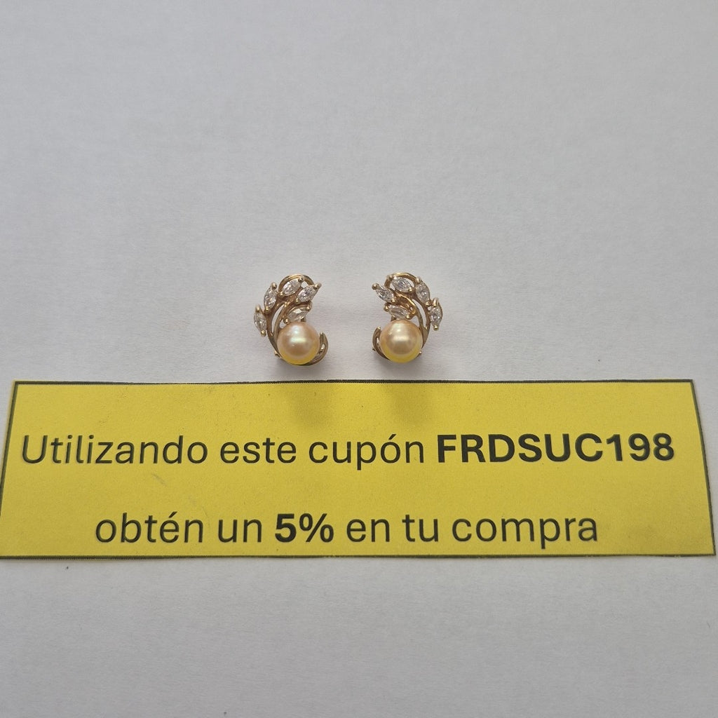 ARETES PAR ORO 14 K 5 GRMS (SEMINUEVO)