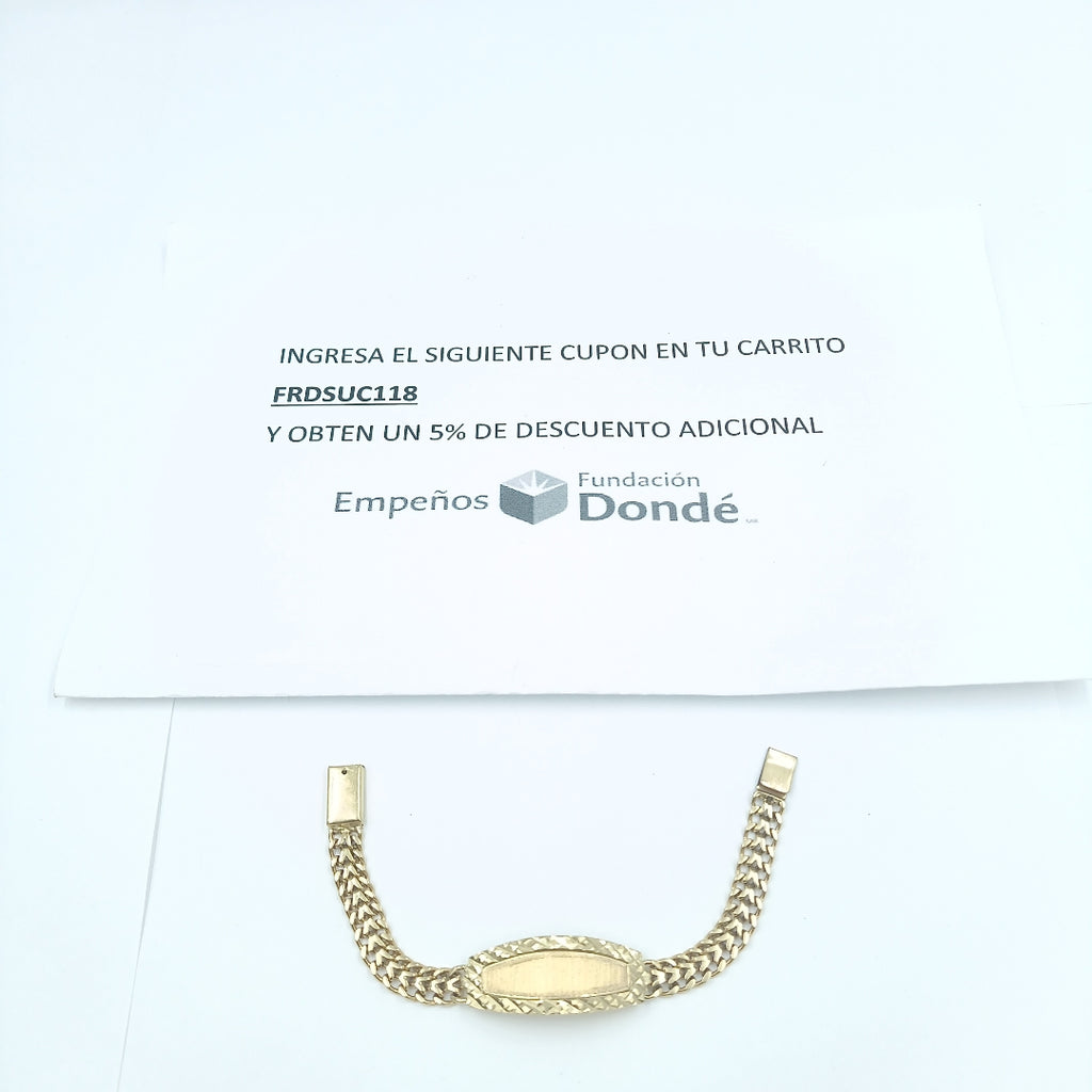 ESCLAVA ORO 10 K 9.2 GRMS (SEMINUEVO)
