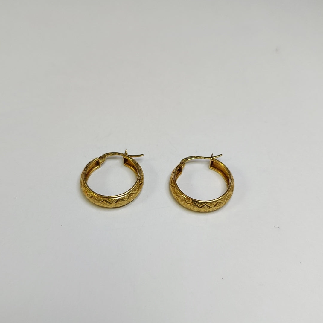 ARRACADAS PAR ORO 14 K 3,00 GRMS (SEMINUEVO)