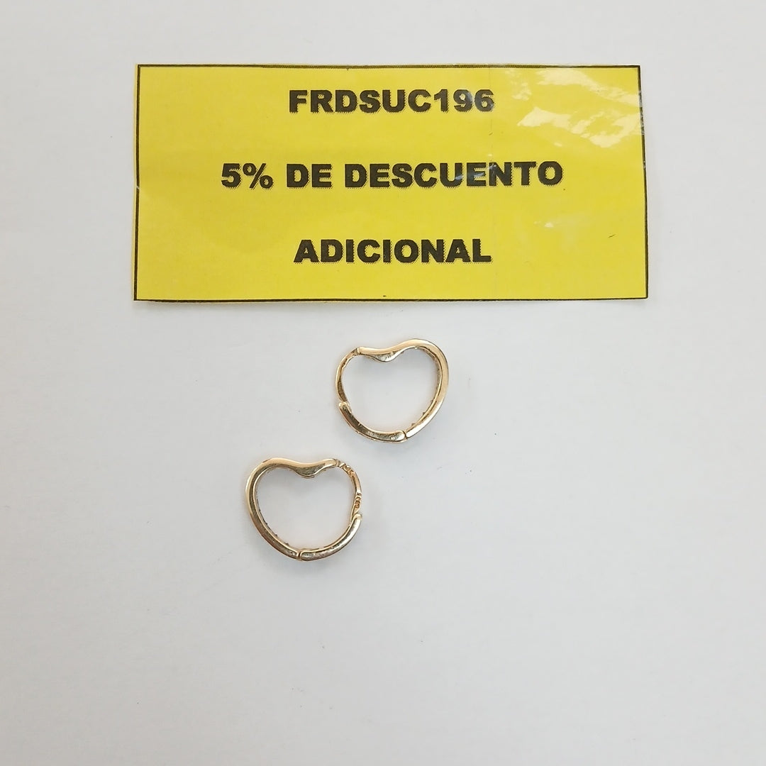 ARRACADAS PAR ORO 14 K 1,40 GRMS (SEMINUEVO)
