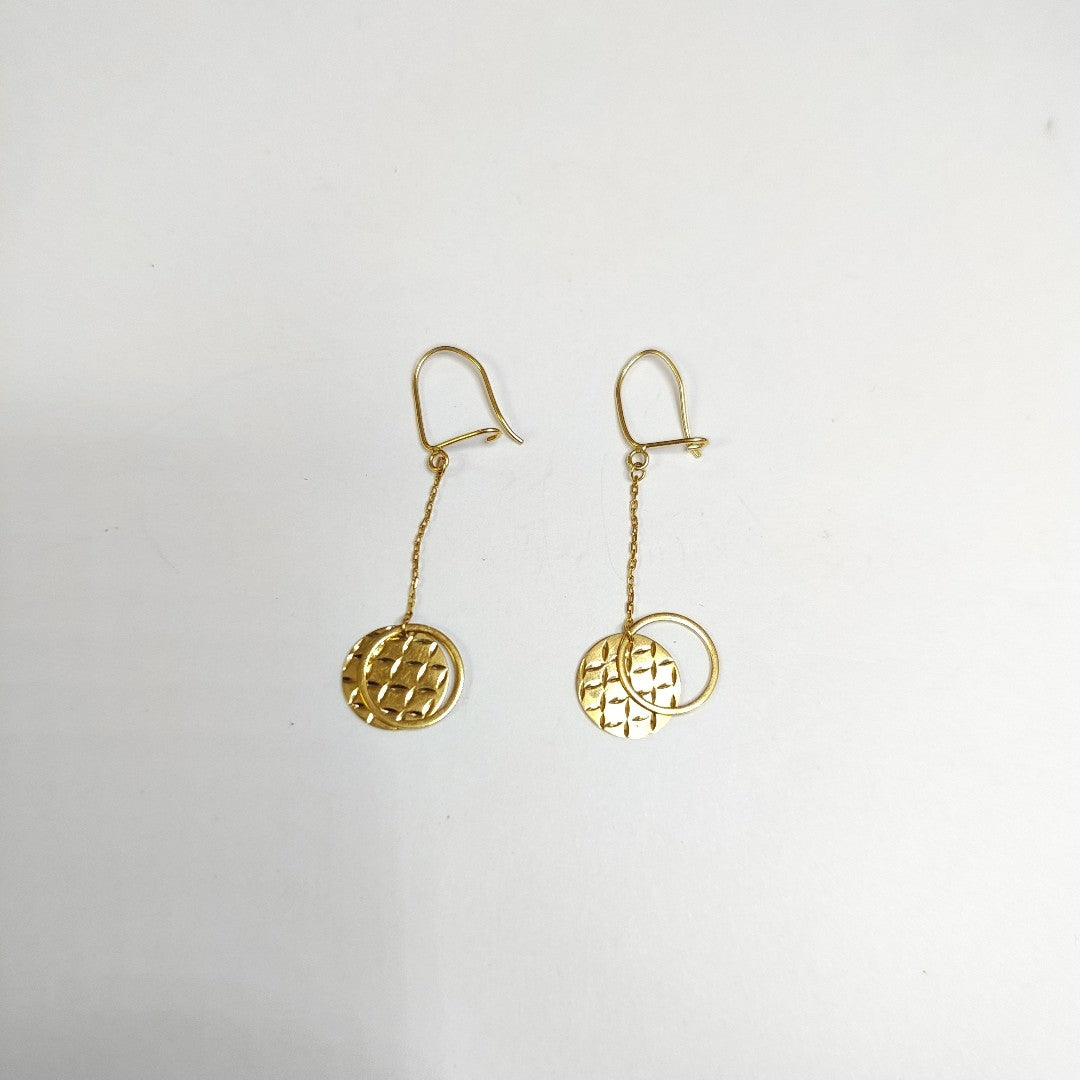 ARETES PAR ORO 14 K 2.3 GRMS (SEMINUEVO)