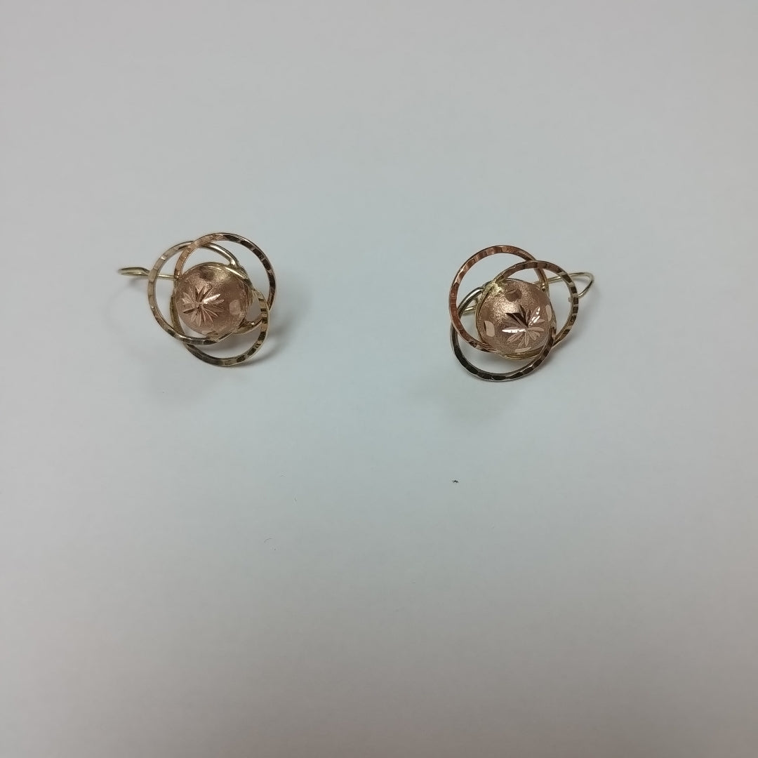 ARETES PAR ORO 14 K 2.6 GRMS (SEMINUEVO)