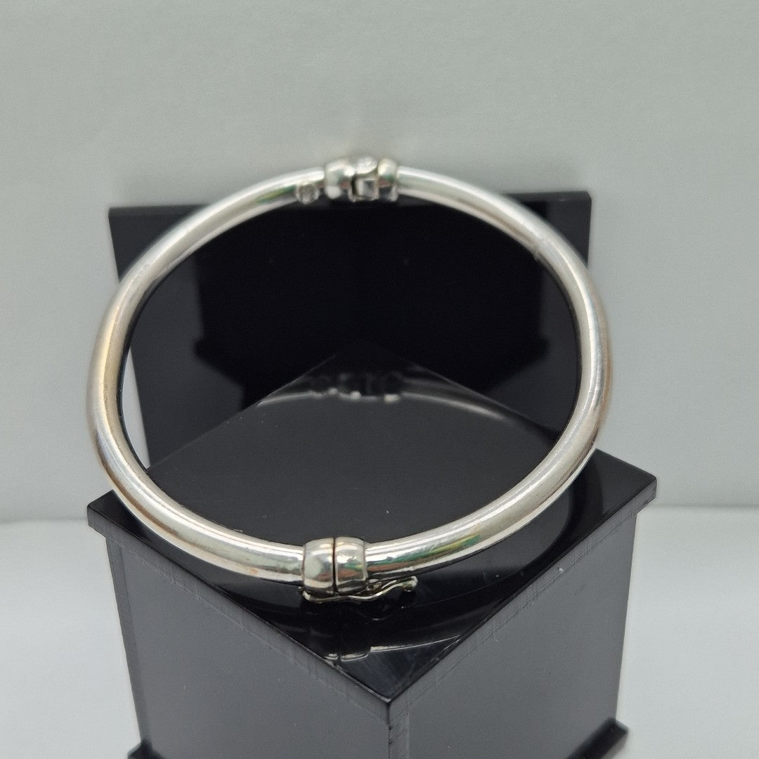 PULSERA RIGIDA ORO, ORO BLANCO 14 K 32.8 GRMS (SEMINUEVO)