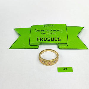ANILLITO ORO COMBINADO 14 K 3.4 GRMS (SEMINUEVO)