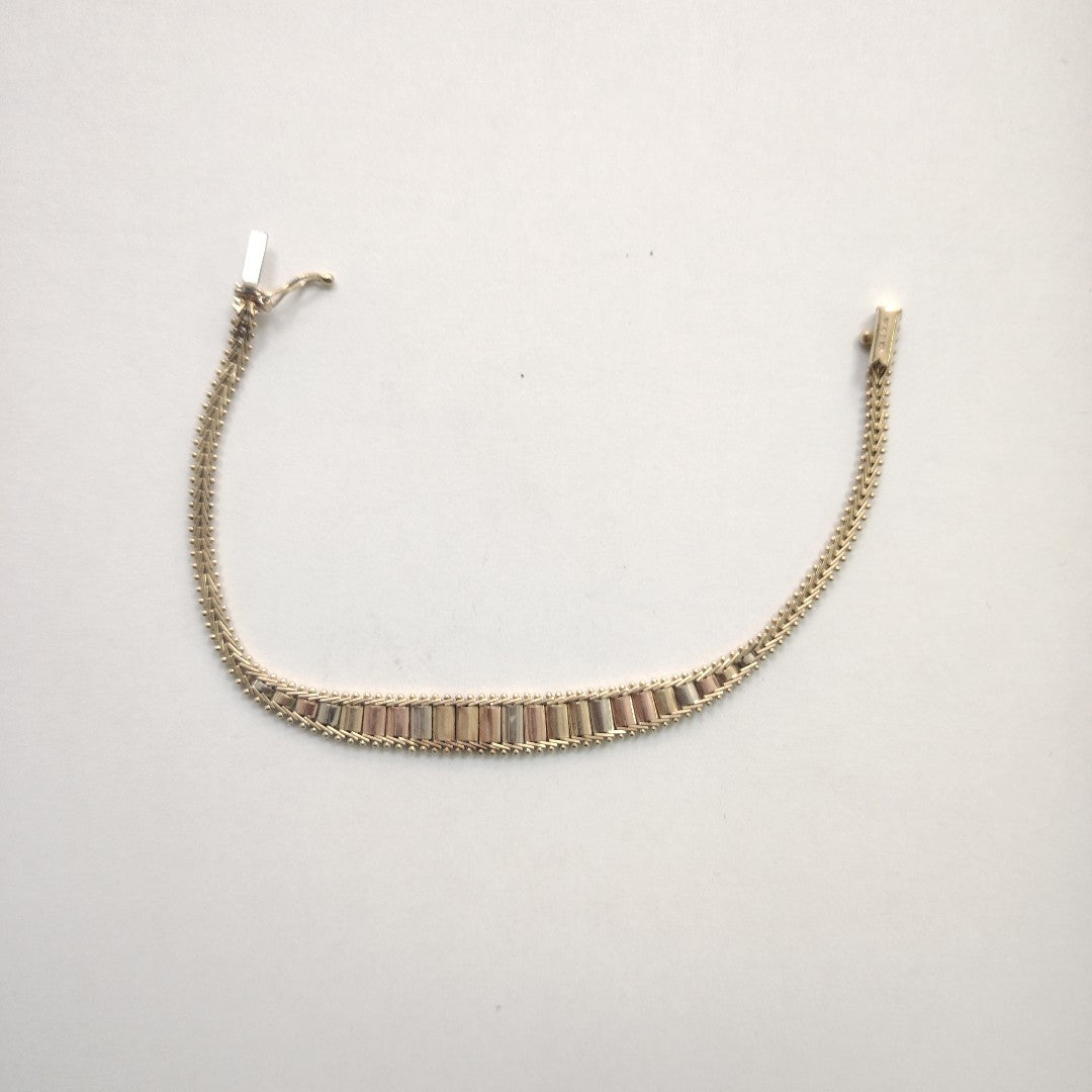 PULSERA ORO, ORO COMBINADO 14 K 8.7 GRMS (SEMINUEVO)