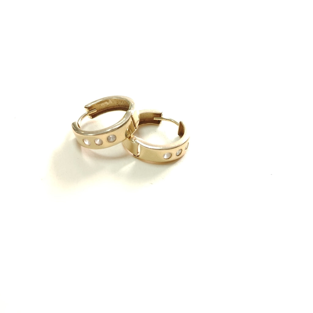 ARRACADAS PAR ORO 14 K 1.8 GRMS (SEMINUEVO)