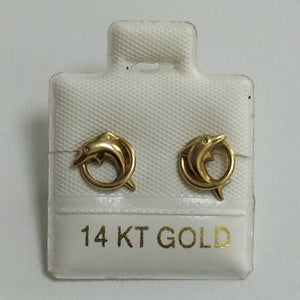 ARETES PAR ORO 14 K 0,80 GRMS (SEMINUEVO)