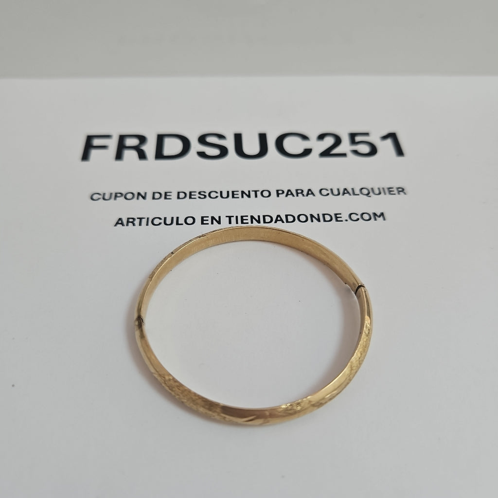 PULSERA RIGIDA ORO 14 K 4,70 GRMS (SEMINUEVO)