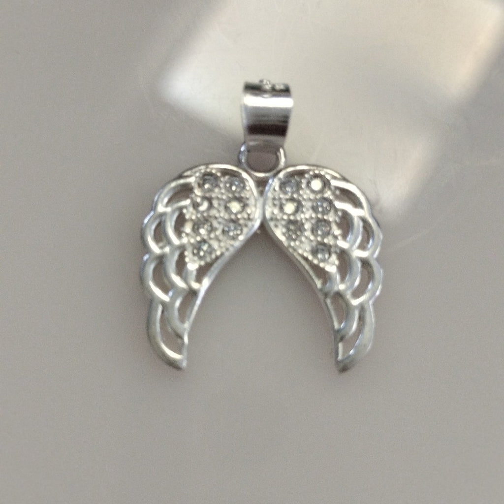 DIJE ALAS C/CIRCONIAS PLATA .925 2.3 GR (NUEVO)
