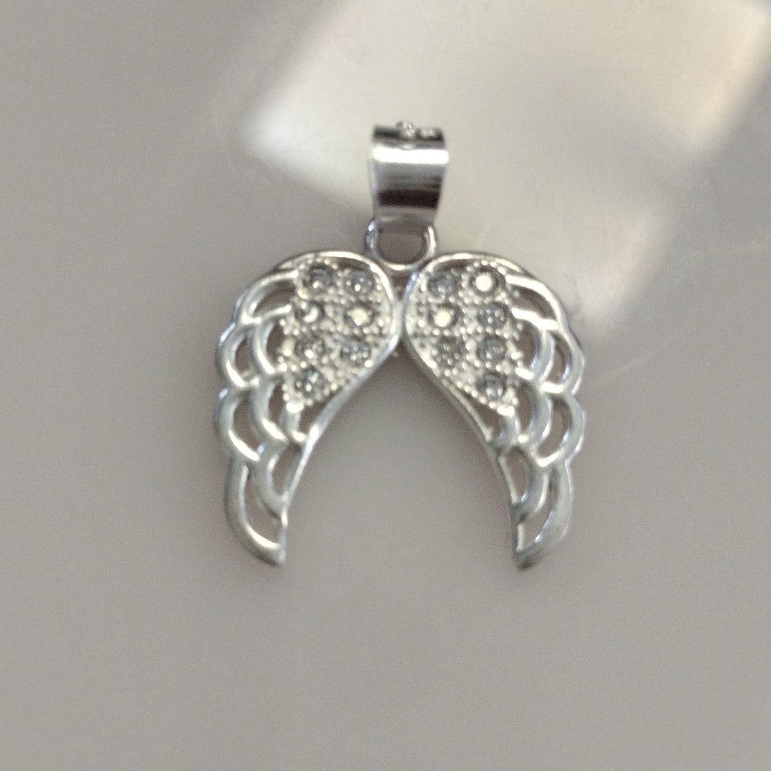 DIJE ALAS C/CIRCONIAS PLATA .925 2.3 GR (NUEVO)